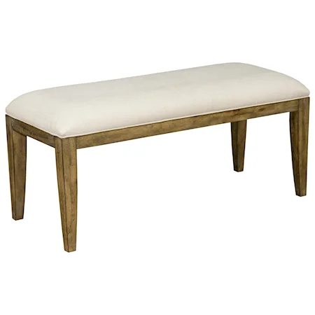 Parson's Style Dining Bench with Performance Fabric Upholstery